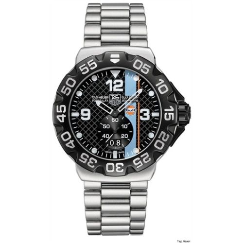 TAG Heuer Formula 1 Big Date 44 Stainless Steel / Gulf / Bracelet